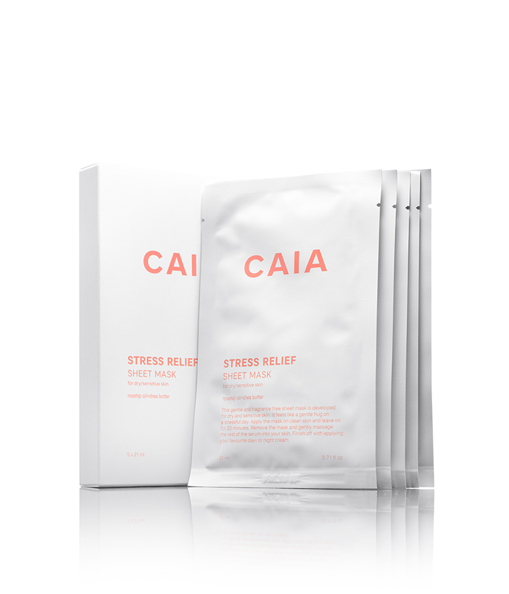 STRESS RELIEF SHEET MASK in the group SKINCARE / SHOP BY PRODUCT / Face Masks at CAIA Cosmetics (CAI830)